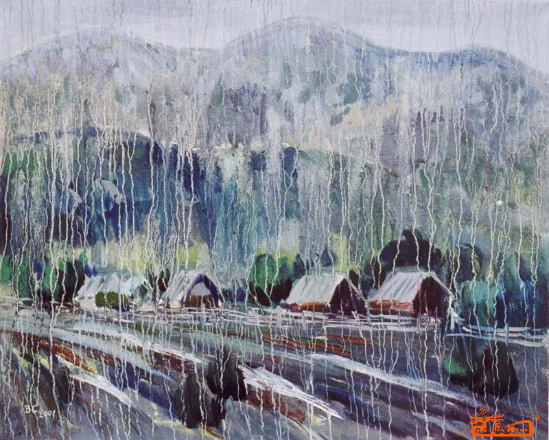 山雨（布面油画）60×50cm